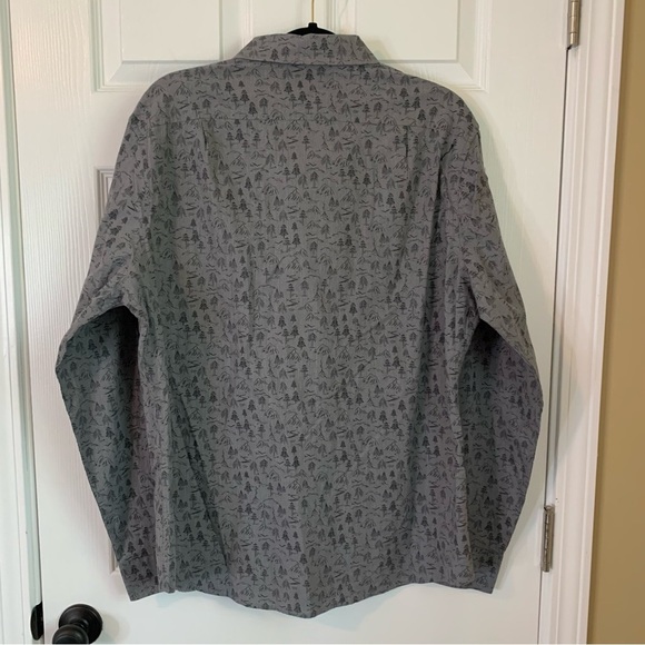 NWT Goodfellow & Co Men’s Long Sleeve Button-Down Grey Shirt, size L Slim Fit - Picture 8 of 9